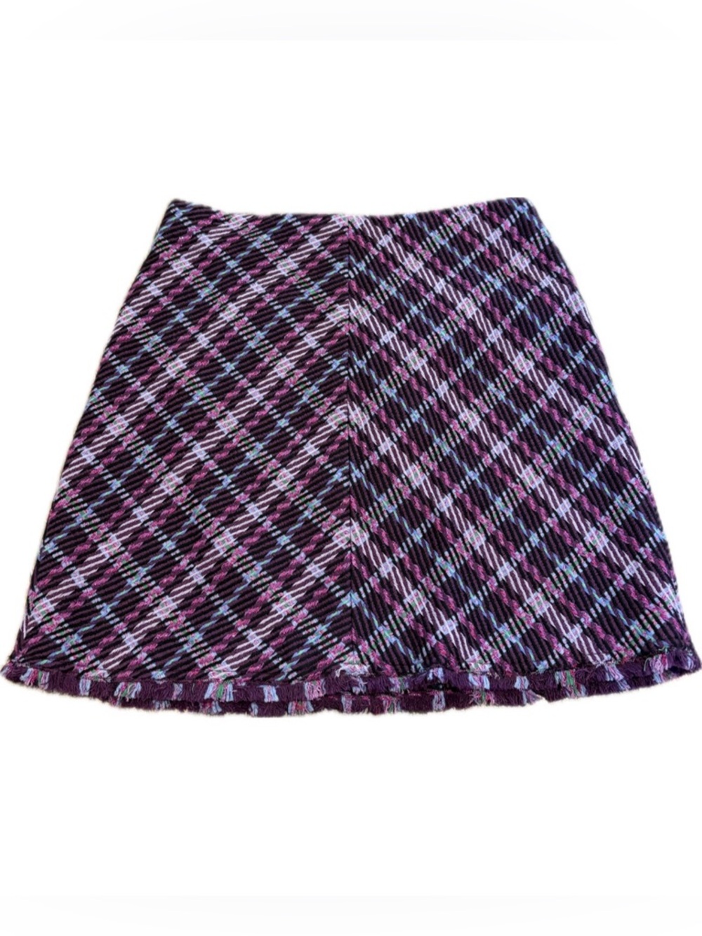 NWOT Kate Spade New York Size 8 Tweed Plum Skirt - Picture 7 of 8